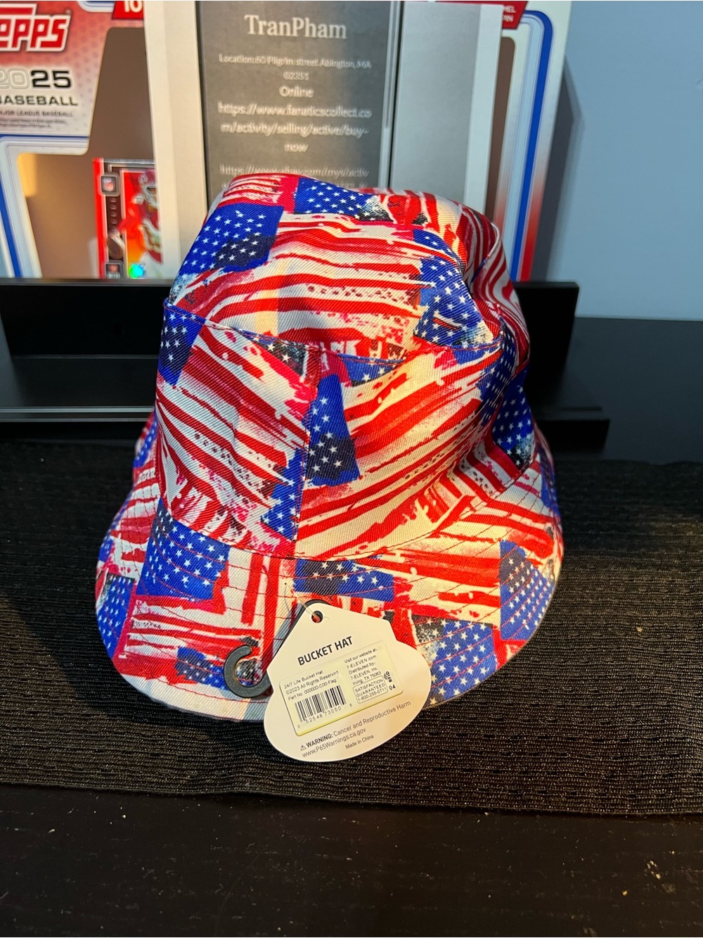 Kids Patriotic Flag Bucket Hat - Red, White & Blue
